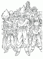 coloring page Dragon Ball Z