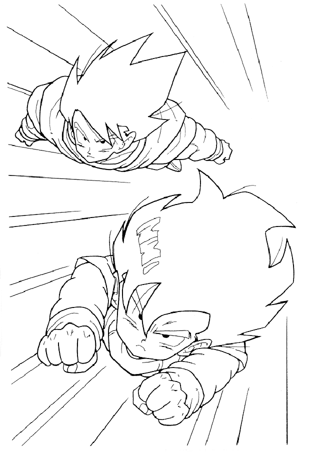 Kidsnfuncom 55 coloring pages of Dragon Ball Z