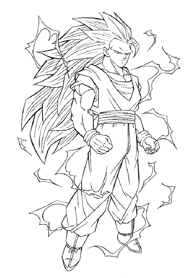 Coloriages-dragon-ball-z-3 - Dragon Ball Z - Just Color Crianças