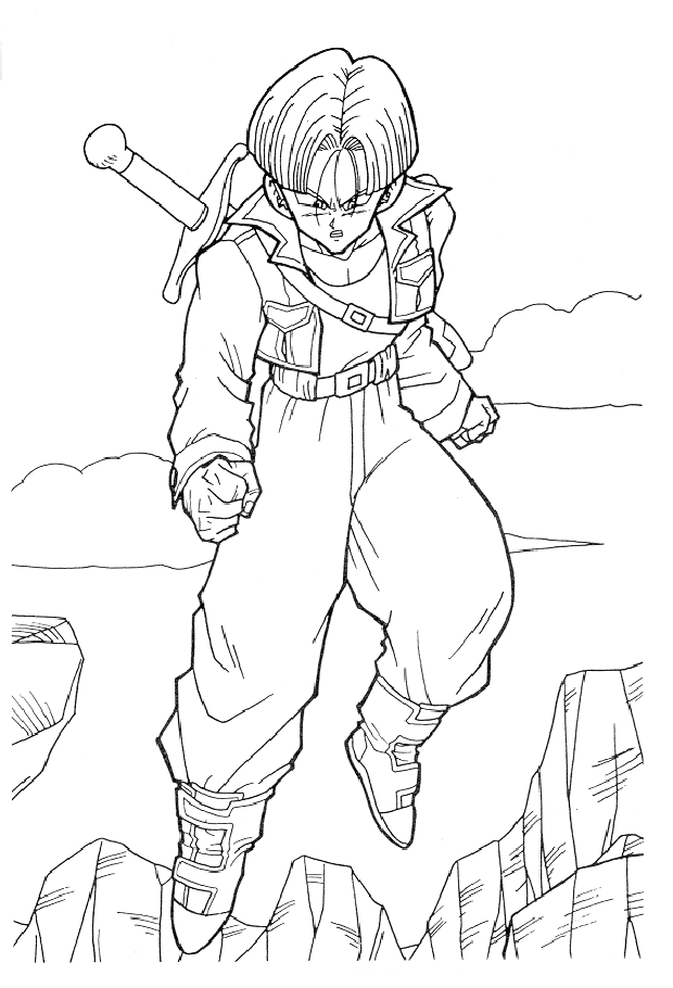 dbz coloring pages - photo #21
