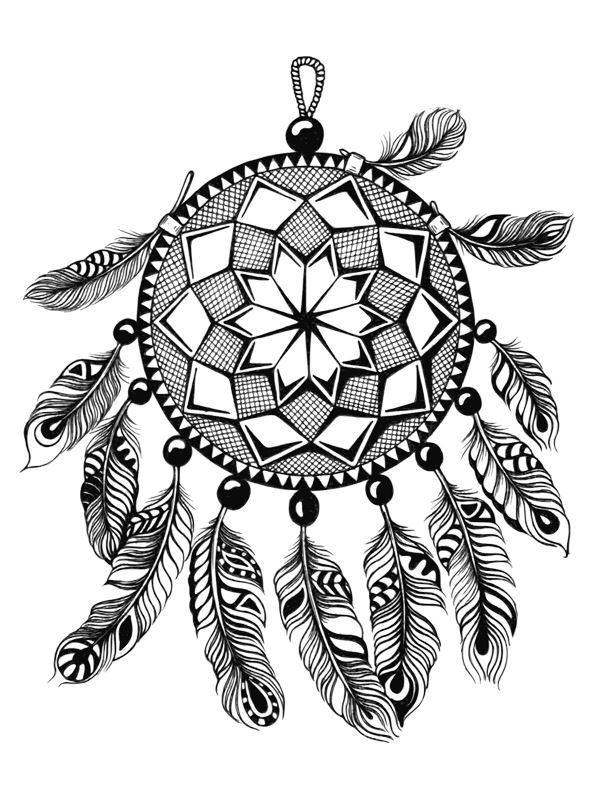 kids-n-fun-16-coloring-pages-of-dreamcatchers