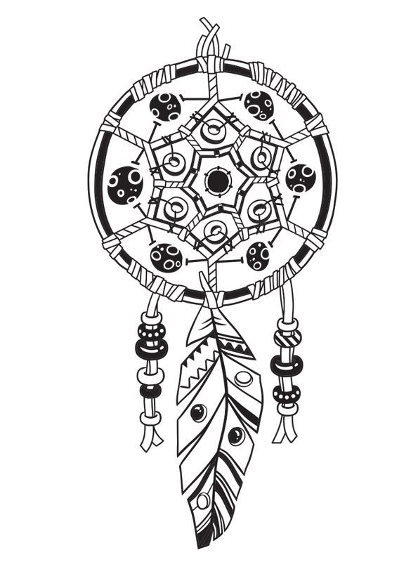 Kids-n-fun.com | 16 coloring pages of Dreamcatchers