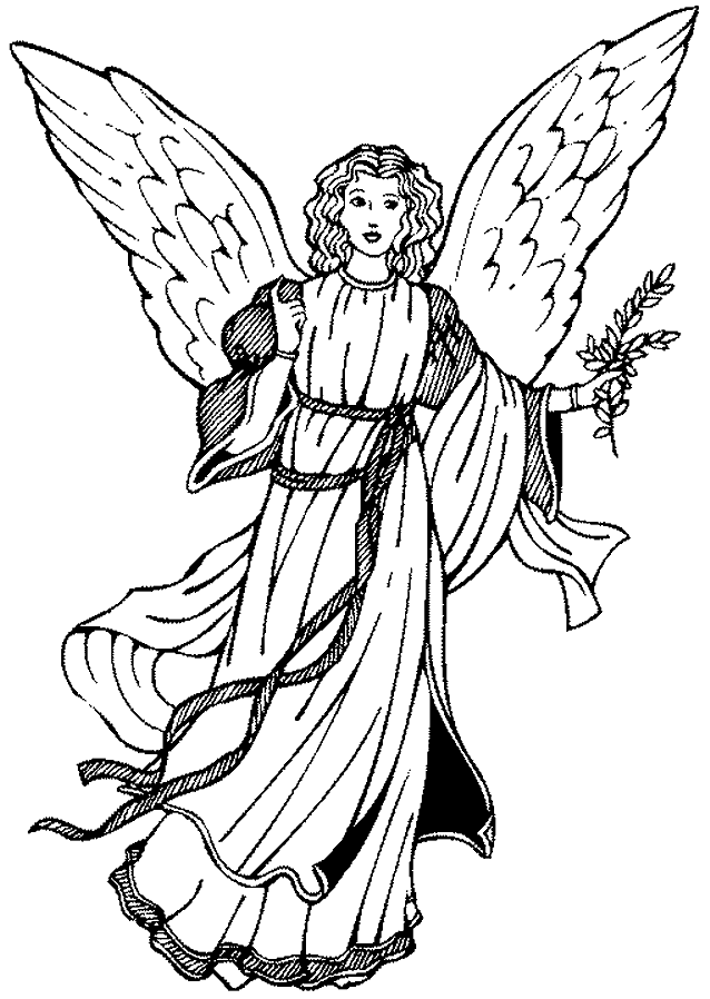 Kids n fun.com   16 coloring pages of Angels