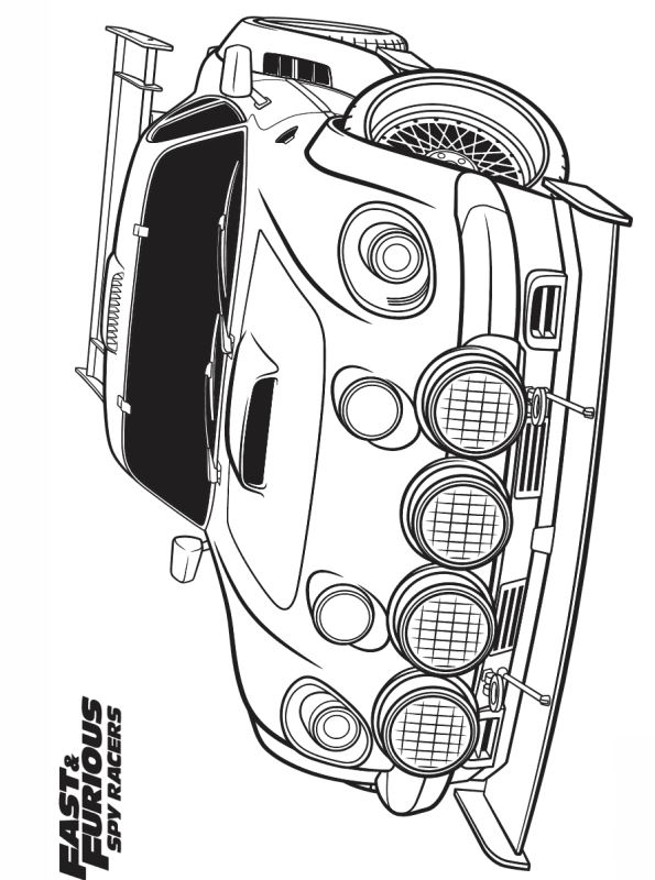 Kids-n-fun.com | Coloring page Fast and Furious Spy racers Sports Car