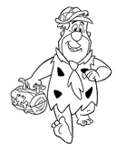 coloring page Flintstones