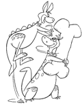 coloring page Flintstones