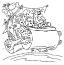 coloring page Flintstones