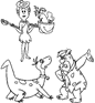 coloring page Flintstones