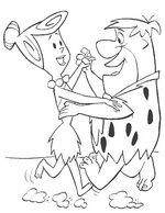 coloring page Flintstones