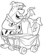 coloring page Flintstones