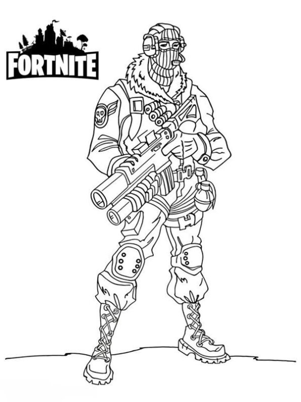 Kids-n-fun.com | 37 coloring pages of Fortnite