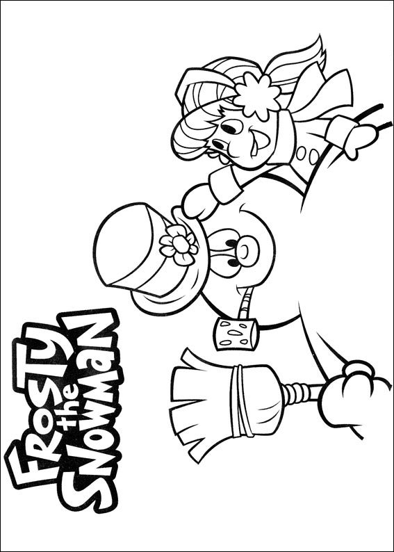 baby frosty the snowman coloring pages - photo #17