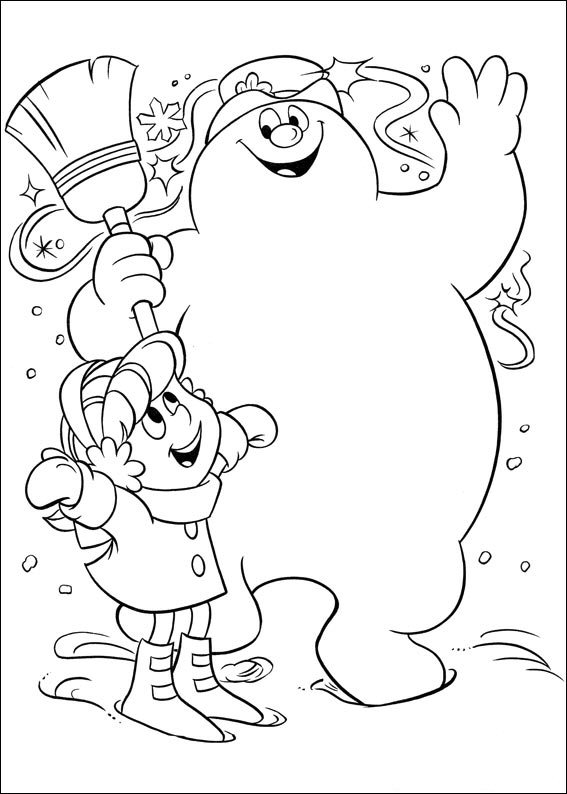 Kids-n-fun.com | 24 coloring pages of Frosty the Snowman