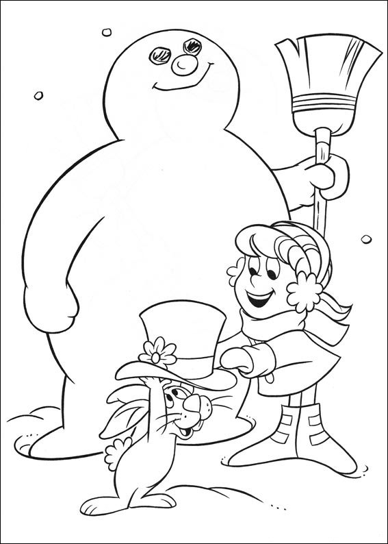 baby frosty the snowman coloring pages - photo #6