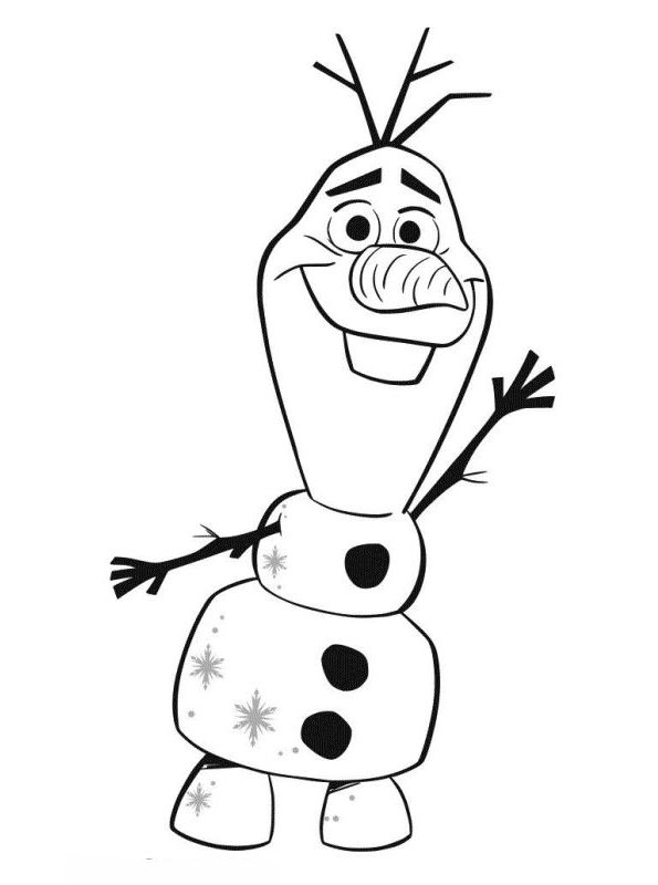 Coloring page Frozen 2 Olaf Frozen 2
