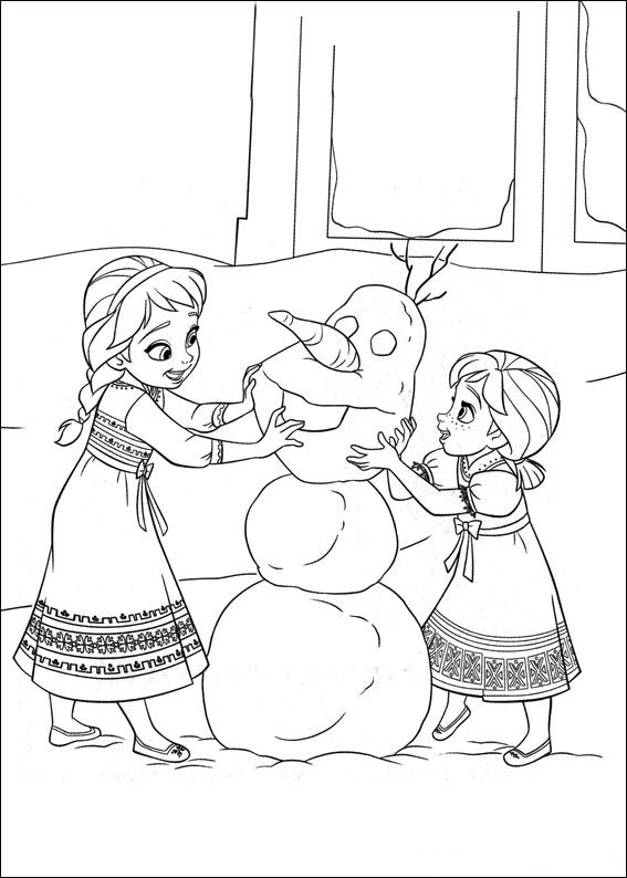 35 coloring pages of Frozen