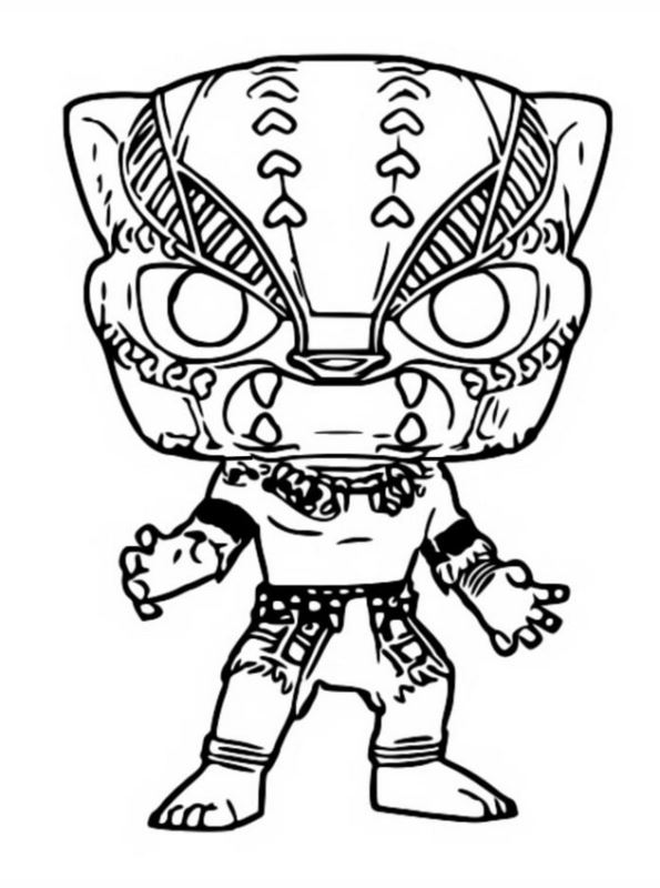 Kids-n-fun.com | Coloring page Funko Pops Marvel Black panther