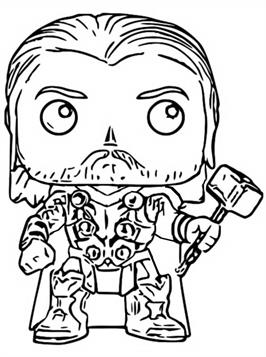 Kids-n-fun.com | 13 coloring pages of Funko Pops Marvel