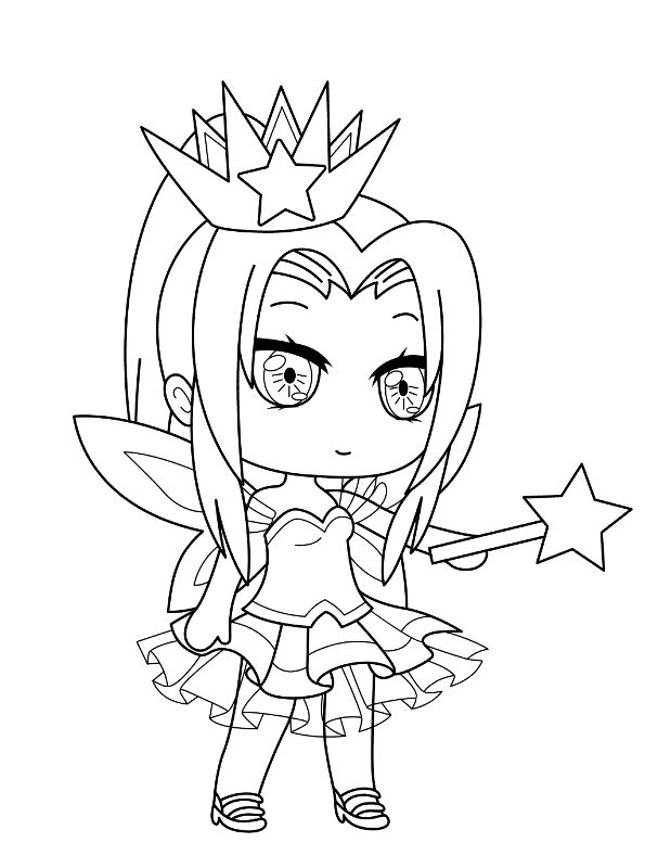 Chibi Girls Coloring Pages Set Two