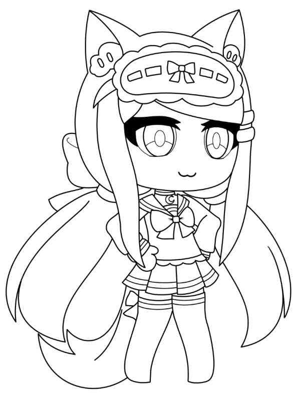 Gacha Life Coloring Pages