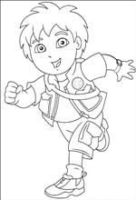 coloring page Diego, Go Diego Go
