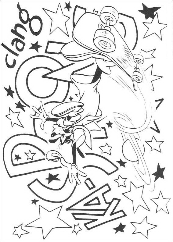 Kids-n-fun.com | 29 coloring pages of Goofy