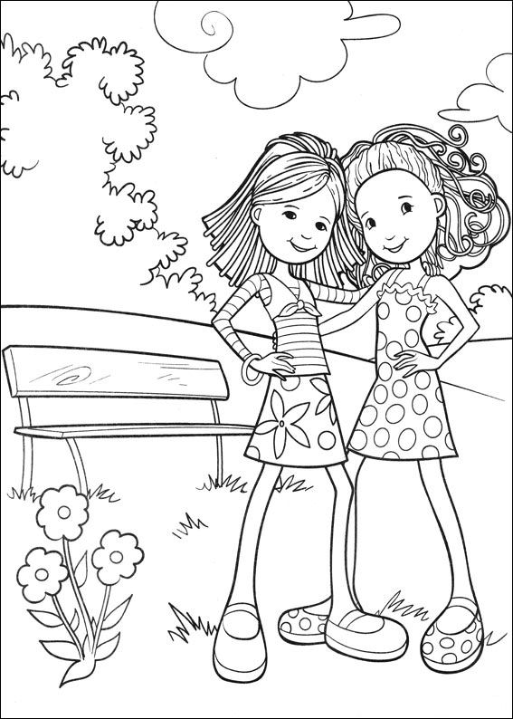 Kids-n-fun.com | 65 coloring pages of Groovy Girls