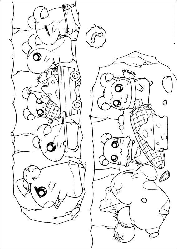 Kids-n-fun.com | Coloring page Hamtaro Hamtaro