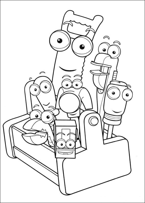 Kids N Fun Com Coloring Page Handy Manny Handy Manny