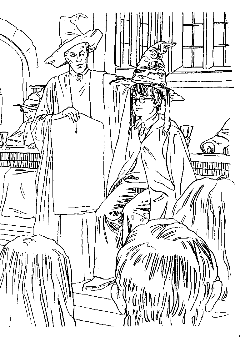 kidsnfun  coloring page harry potter and the