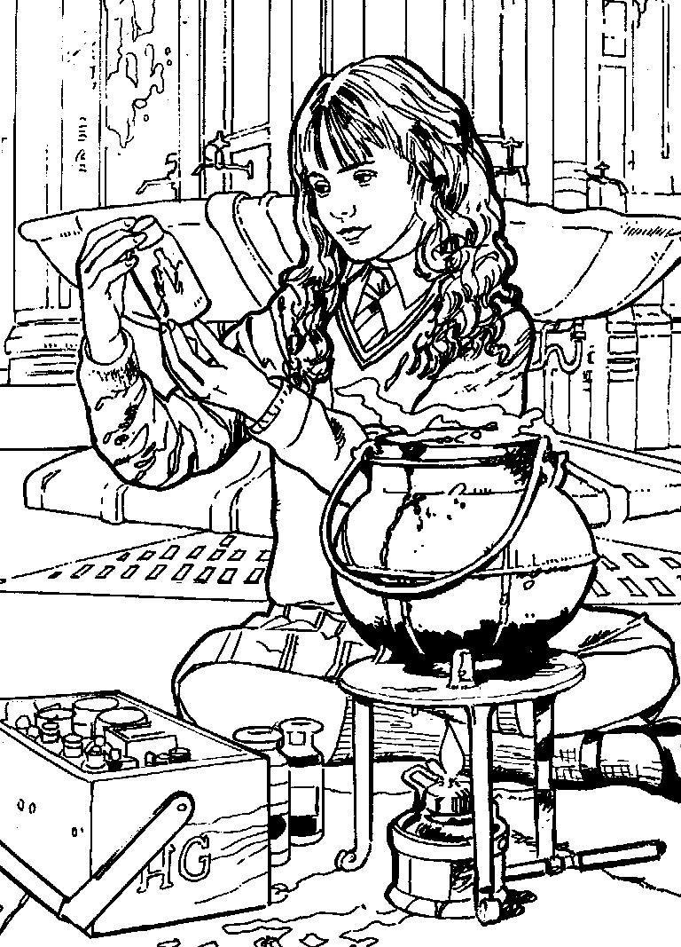 Harry Potter And The Chamber Of Secrets Coloring Pages Kids-n-fun.com | 26 coloring pages of Harry Potter and the Chamber of