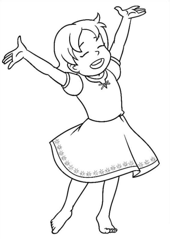 heidi coloring pages - photo #2