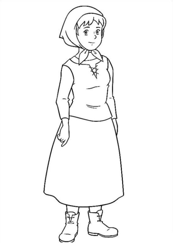 heidi coloring pages - photo #12