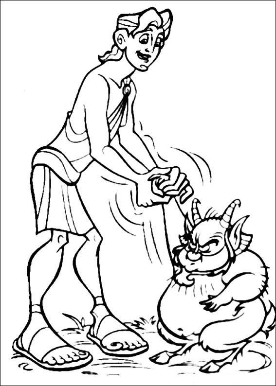 Kids-n-fun.com | 26 coloring pages of Hercules