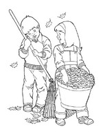 coloring page Autumn