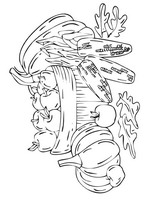 coloring page Autumn