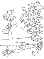 coloring page Autumn