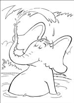 coloring page Horton Dr. Seuss