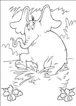 coloring page Horton Dr. Seuss