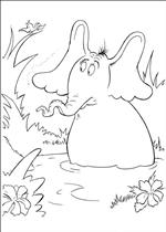 coloring page Horton Dr. Seuss