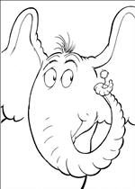 coloring page Horton Dr. Seuss