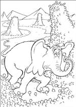 coloring page Horton Dr. Seuss