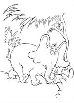 coloring page Horton Dr. Seuss