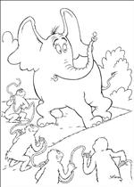 coloring page Horton Dr. Seuss