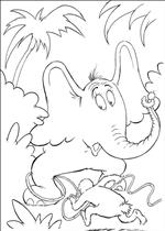 coloring page Horton Dr. Seuss