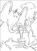 coloring page Horton Dr. Seuss