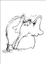 coloring page Horton Dr. Seuss