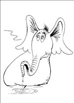 coloring page Horton Dr. Seuss