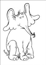 coloring page Horton Dr. Seuss