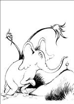 coloring page Horton Dr. Seuss